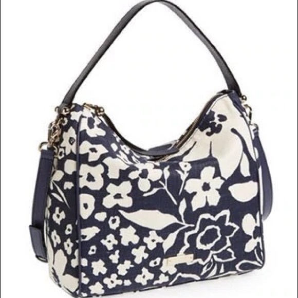 Kate Spade Small Haven Floral Canvas Shoulder Bag - Picture 1 of 16
